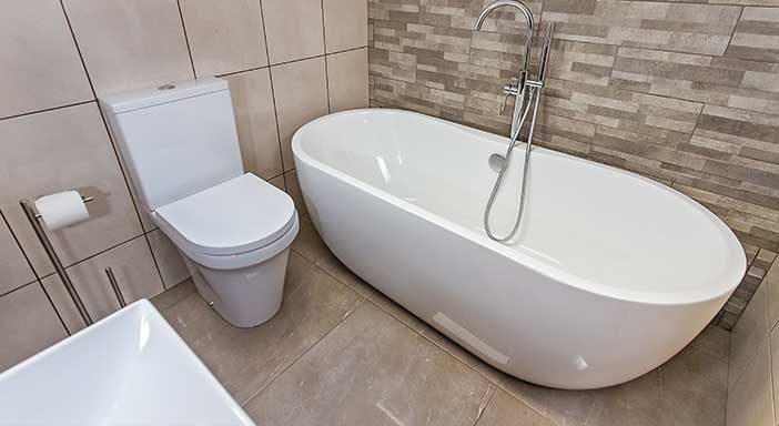 Luxury bathroom in dormer conversion